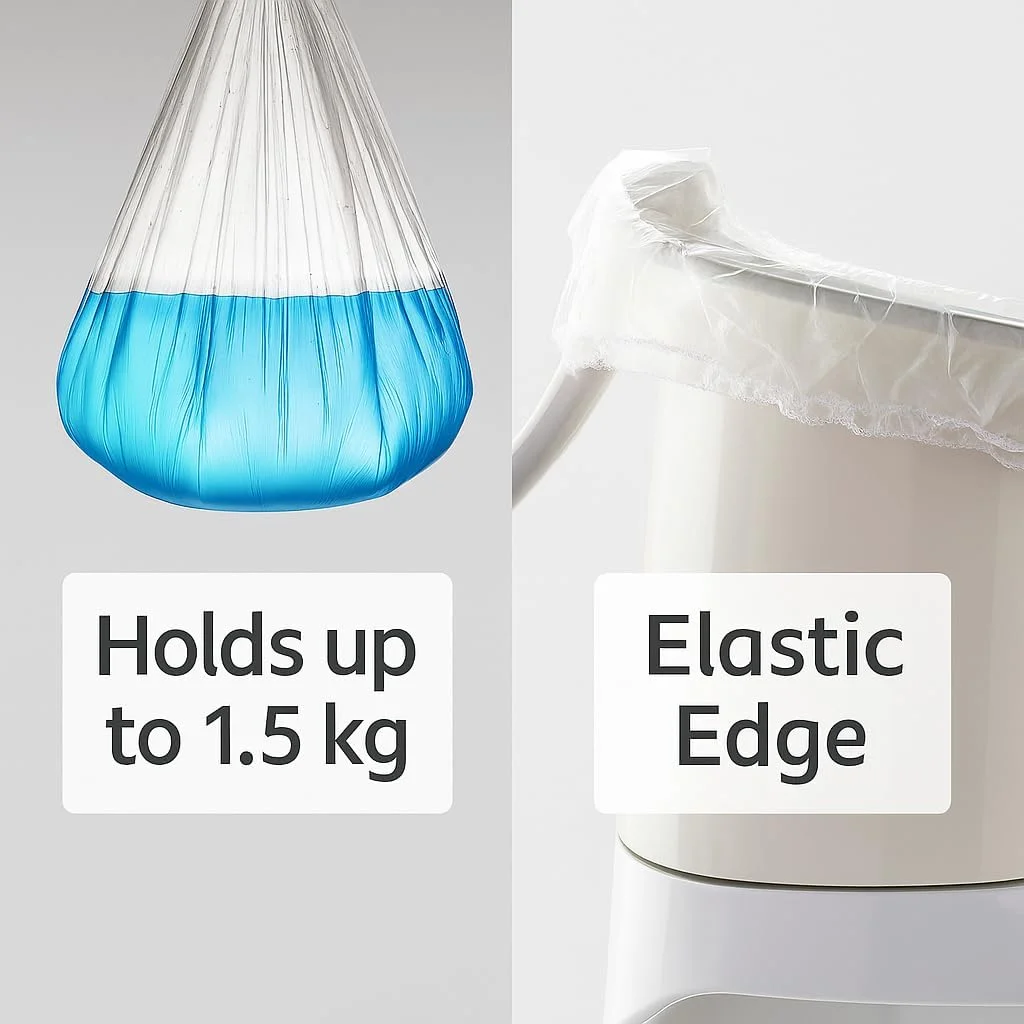 توالت آموزشی کودک Babycare - صندلی توالت فرنگی قابل حمل با درب، دسته، پشتی، کاسه جداشدنی و پایه ضد لغزش برای کودکان نوپا، رنگ های متنوع (آبی مونین)