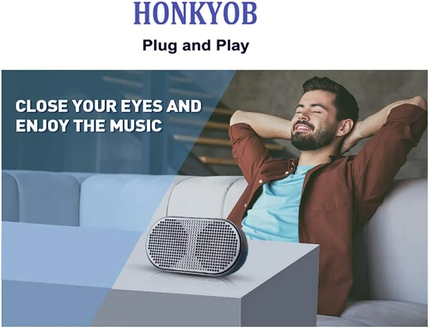 اسپیکر مینی USB کامپیوتر HONKYOB، اسپیکر استریو چند رسانه ای با تغذیه USB برای لپ تاپ و کامپیوتر (مشکی) اسپیکر مینی USB کامپیوتر HONKYOB، اسپیکر استریو چند رسانه ای با تغذیه USB برای لپ تاپ و کامپیوتر (مشکی)
