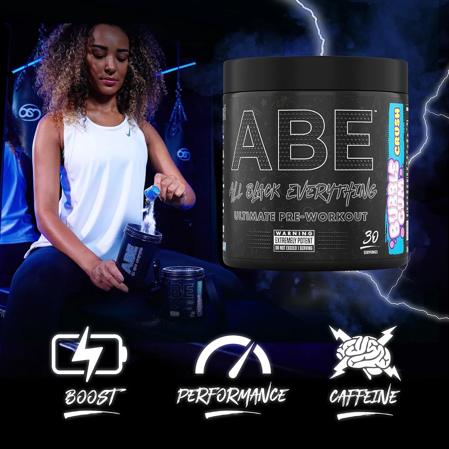 پودر مکمل قبل از تمرین Applied Nutrition ABE All Black Everything برای انرژی و عملکرد فیزیکی، حاوی سیترولین، کراتین، بتا آلانین، کافئین و کمپلکس ویتامین B (30 سروینگ، استوایی) پودر مکمل قبل از تمرین Applied Nutrition ABE All Black Everything برای انرژی و عملکرد فیزیکی، حاوی سیترولین، کراتین، بتا آلانین، کافئین و کمپلکس ویتامین B (30 سروینگ، استوایی)