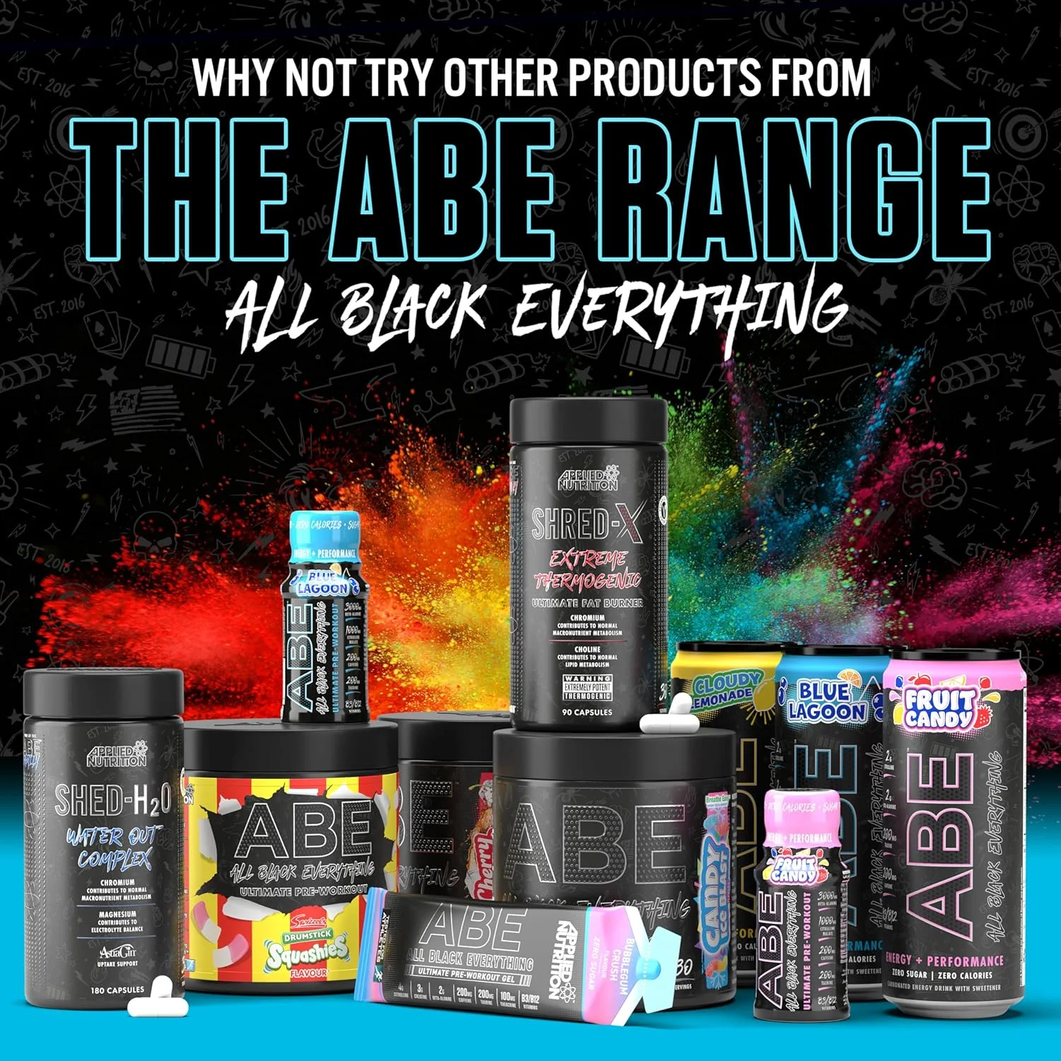 پودر مکمل قبل از تمرین Applied Nutrition ABE All Black Everything برای انرژی و عملکرد فیزیکی، حاوی سیترولین، کراتین، بتا آلانین، کافئین و کمپلکس ویتامین B (30 سروینگ، استوایی) پودر مکمل قبل از تمرین Applied Nutrition ABE All Black Everything برای انرژی و عملکرد فیزیکی، حاوی سیترولین، کراتین، بتا آلانین، کافئین و کمپلکس ویتامین B (30 سروینگ، استوایی)