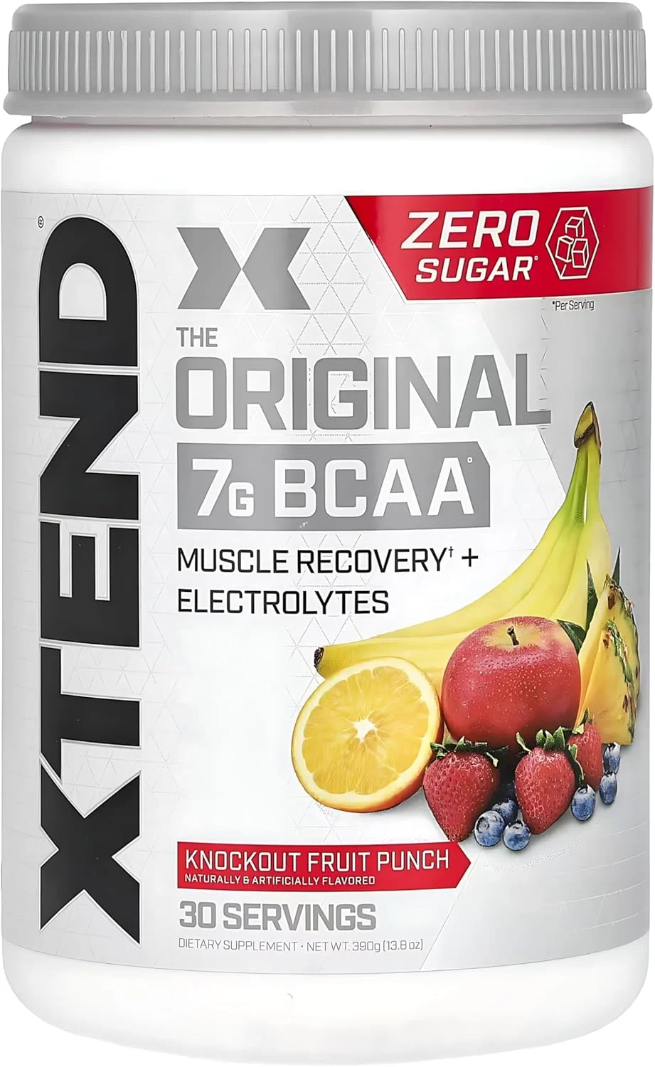 اکستند اورجینال 7 گرم BCAA برای ریکاوری عضلات + الکترولیت، 30 سروینگ، پانچ میوه ای