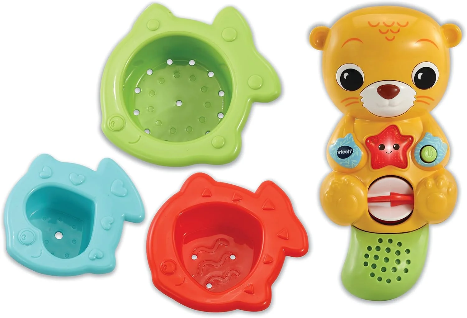 اسباب بازی حمام سمور VTech Splashing Fun، اسباب بازی حسی وان حمام برای کودکان 1 سال به بالا + دارای چراغ، موسیقی و 3 وسیله جانبی آب ریختن، هدیه زمان حمام برای نوزادان و کودکان 1، 2، 3 سال به بالا، نسخه انگلیسی اسباب بازی حمام سمور VTech Splashing Fun، اسباب بازی حسی وان حمام برای کودکان 1 سال به بالا + دارای چراغ، موسیقی و 3 وسیله جانبی آب ریختن، هدیه زمان حمام برای نوزادان و کودکان 1، 2، 3 سال به بالا، نسخه انگلیسی