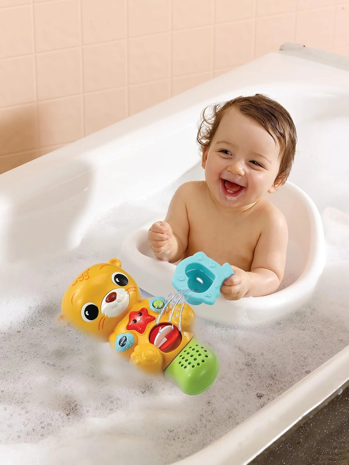 اسباب بازی حمام سمور VTech Splashing Fun، اسباب بازی حسی وان حمام برای کودکان 1 سال به بالا + دارای نور، موسیقی و 3 وسیله جانبی آب ریختن، هدیه زمان حمام برای نوزادان و کودکان 1، 2، 3 سال به بالا، نسخه انگلیسی اسباب بازی حمام سمور VTech Splashing Fun، اسباب بازی حسی وان حمام برای کودکان 1 سال به بالا + دارای نور، موسیقی و 3 وسیله جانبی آب ریختن، هدیه زمان حمام برای نوزادان و کودکان 1، 2، 3 سال به بالا، نسخه انگلیسی