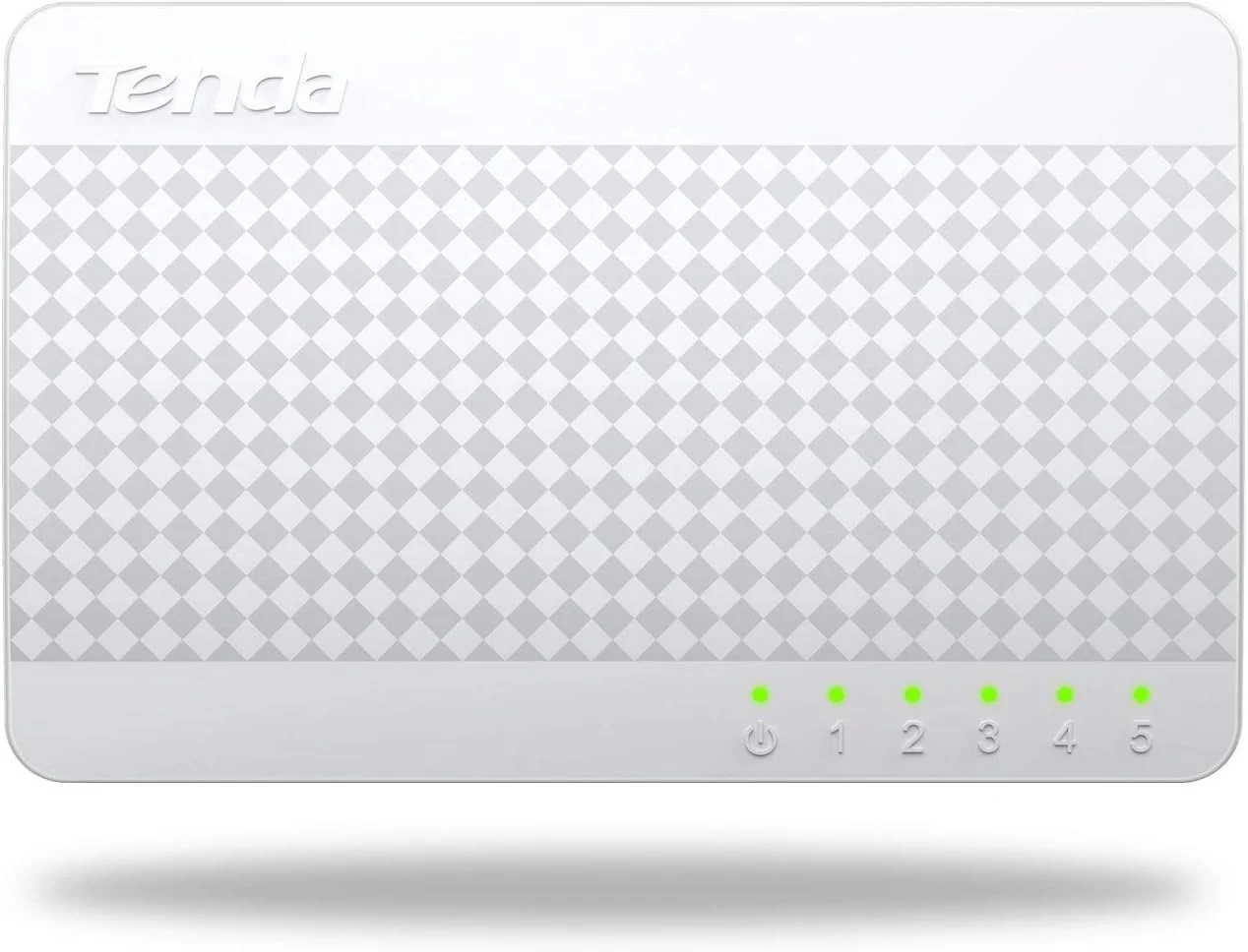سوئیچ دسکتاپ Tenda S105، 5 پورت RJ45 10/100 مگابیت بر ثانیه، Plug & Play، سفید نو