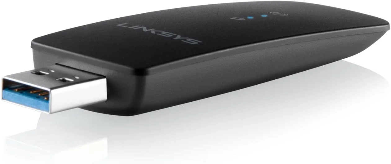 آداپتور USB 3.0 وایرلس دو بانده Linksys AC1200 مدل (WUSB6300M)