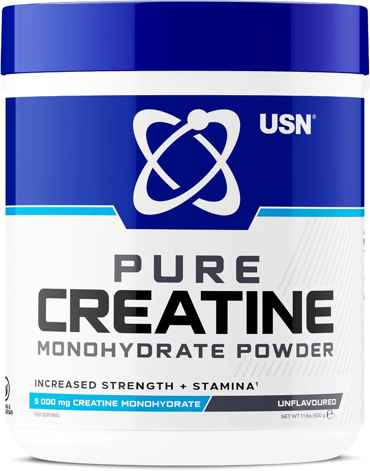 مکمل شیک کراتین مونوهیدرات USN - 500 گرم