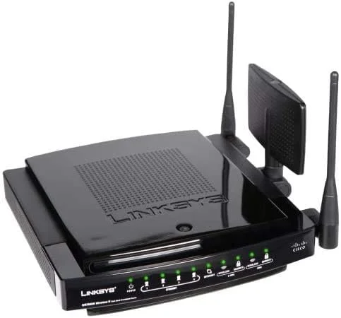 روتر گیگابیتی بی‌سیم N دو بانده Linksys Cisco- WRT600N Ultra RangePlus با قابلیت اتصال حافظه