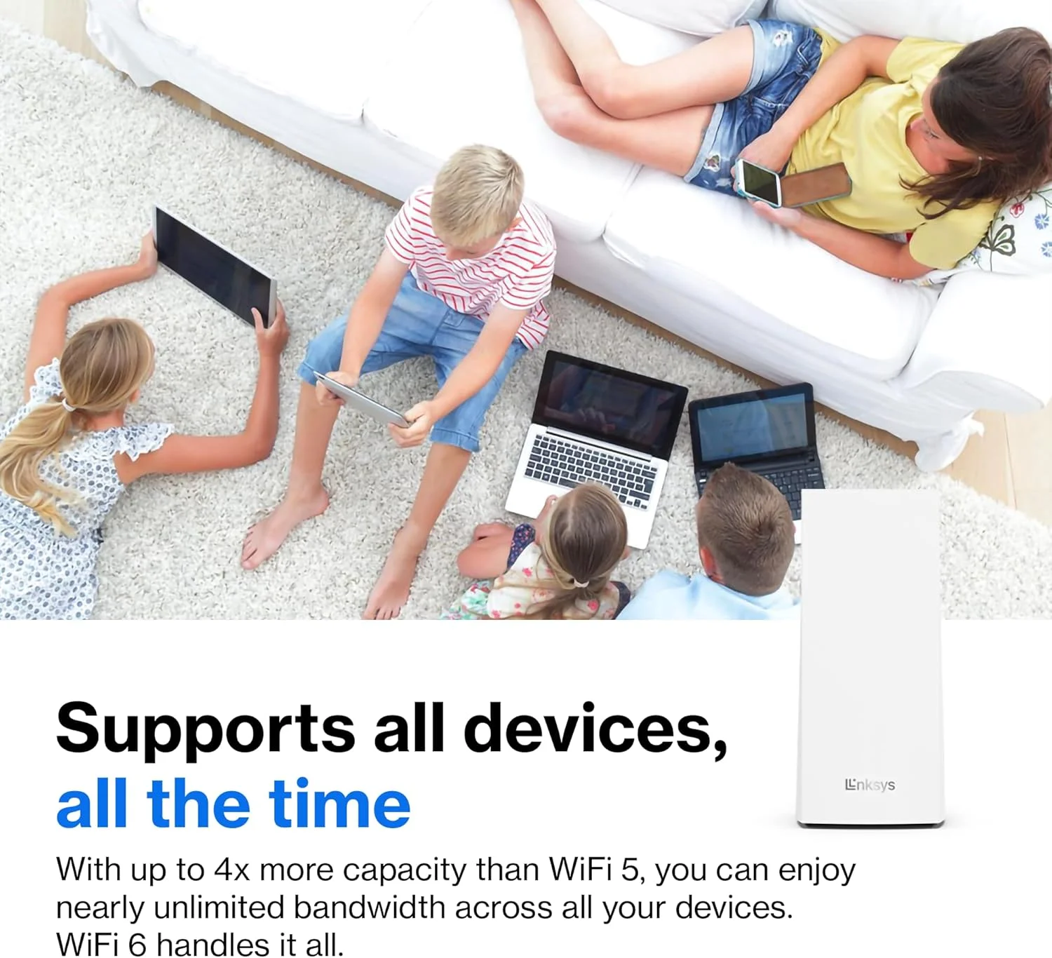 روتر Linksys AX4200 Smart Mesh با Wi-Fi 6 (MX4200)