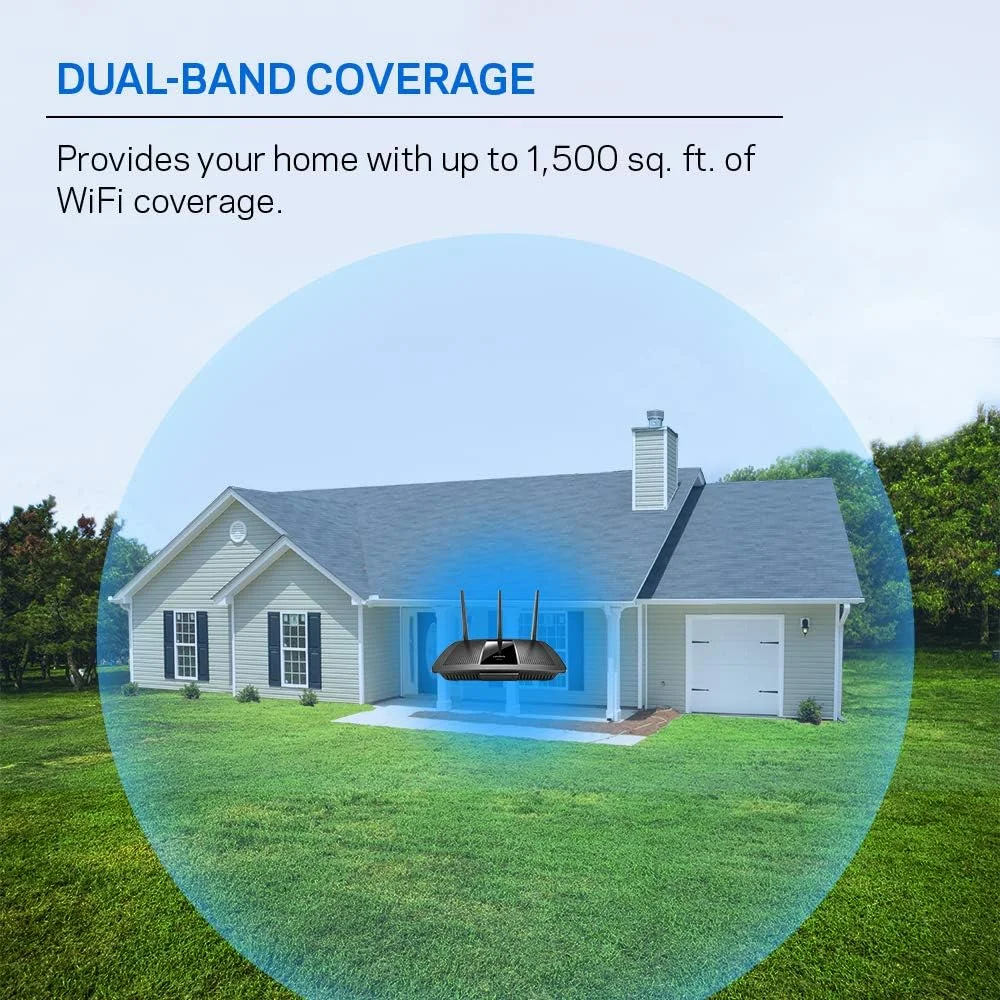 روتر وای فای دو بانده Linksys Ea7300 Max-Stream Ac1750 Mu-Mimo (4 پورت گیگابیتی اترنت، استریمینگ و گیمینگ 4K UHD)