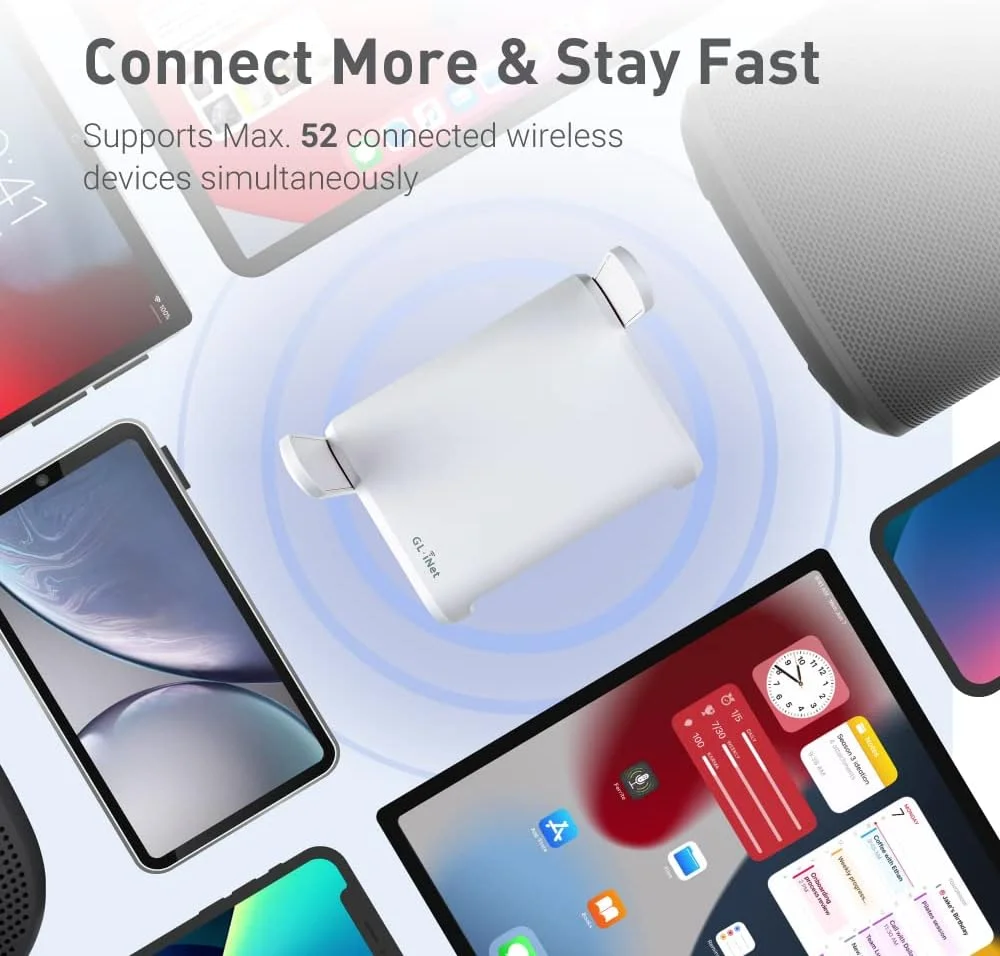 روتر وای فای مسافرتی امن GL.iNet GL-SFT1200 (Opal) - اینترنت بی سیم گیگابیتی دو بانده AC1200 | IPv6 USB 2.0 MU-MIMO DDR3 | حالت نقطه دسترسی پل تکرار کننده رم 128 مگابایتی روتر وای فای مسافرتی امن GL.iNet GL-SFT1200 (Opal) - اینترنت بی سیم گیگابیتی دو بانده AC1200 | IPv6 USB 2.0 MU-MIMO DDR3 | حالت نقطه دسترسی پل تکرار کننده رم 128 مگابایتی