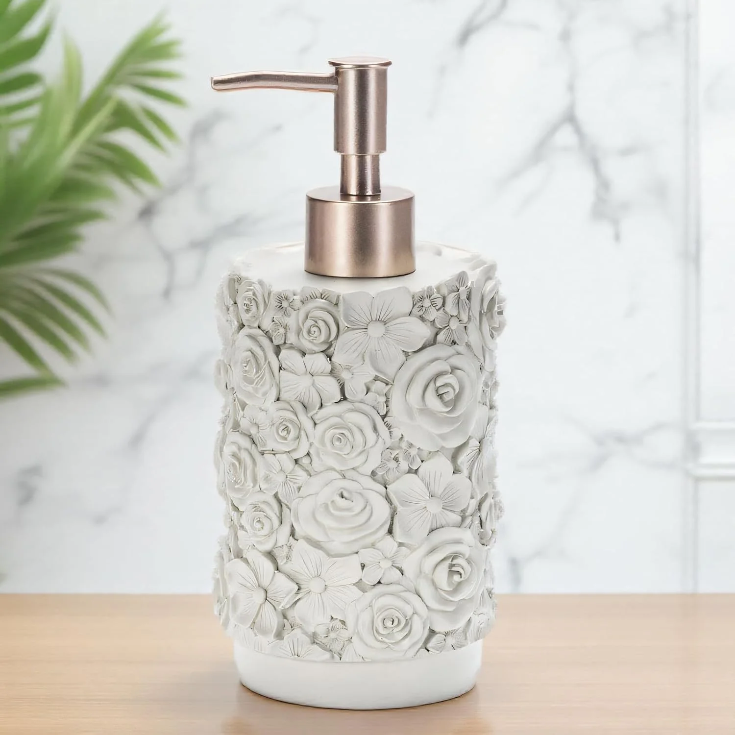 جا مایع دستشویی 430 میلی لیتری با پمپ، جا مایع مربعی قابل شارژ مجدد رزین Suanti برای مایع دستشویی، مایع ظرفشویی و لوسیون دست (خاکستری)