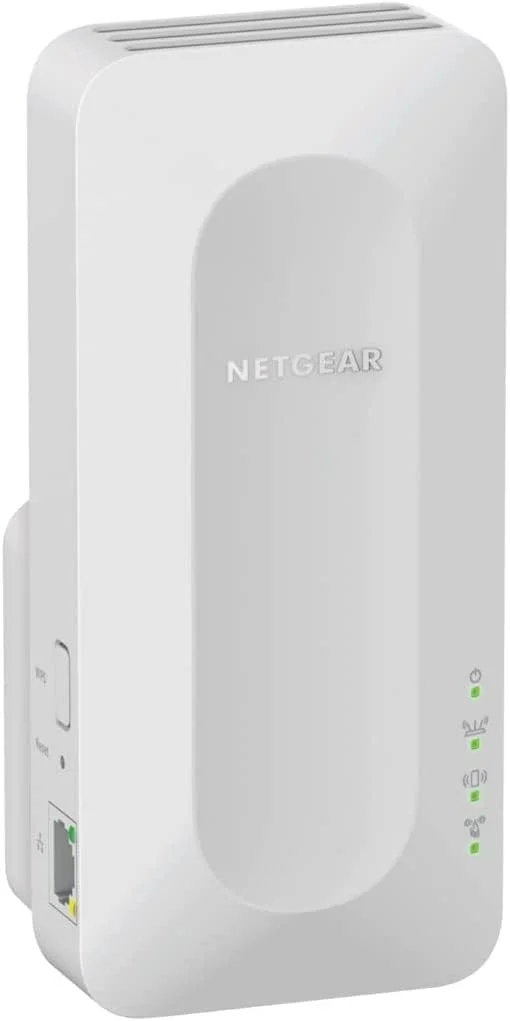 اکستندر مش وای فای 6 دو بانده NETGEAR EAX12-100UKS | تقویت کننده وای فای | افزایش دهنده برد وای فای | توسعه دهنده وای فای | AX1600 پوشش تا 1200 فوت مربع و 15 دستگاه