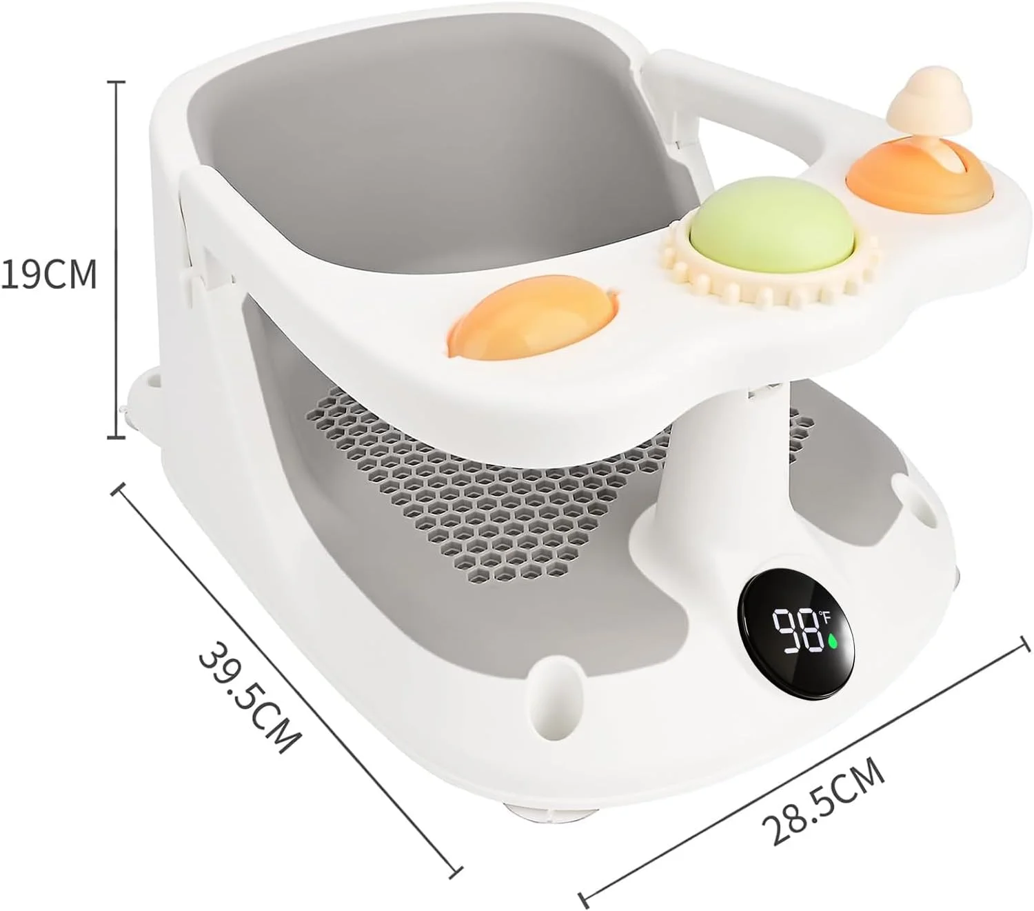 صندلی حمام کودک یو-هوم مناسب برای نوزادان 6 ماهه و بالاتر، صندلی حمام ضد لغزش کودک، صندلی وان حمام نوزاد با 4 فنجان مکش و کوسن نرم برای دوش گرفتن و نشستن صندلی حمام کودک یو-هوم مناسب برای نوزادان 6 ماهه و بالاتر، صندلی حمام ضد لغزش کودک، صندلی وان حمام نوزاد با 4 فنجان مکش و کوسن نرم برای دوش گرفتن و نشستن