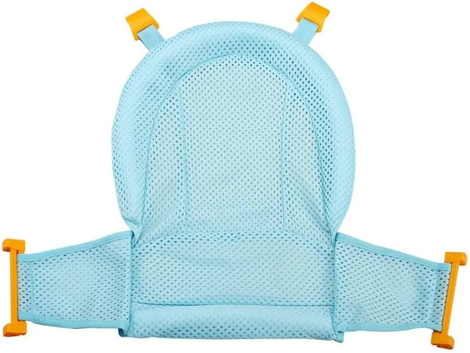 توری حمام نوزاد ضد آفتاب، پد بالشتکی حمام نوزاد، توری پشتیبانی از صندلی نوزاد، توری دوش وان ضد لغزش، سه لایه میانی ضد نشت، پارچه سازگار با پوست، مناسب برای نوزادان و کودکان نوپا