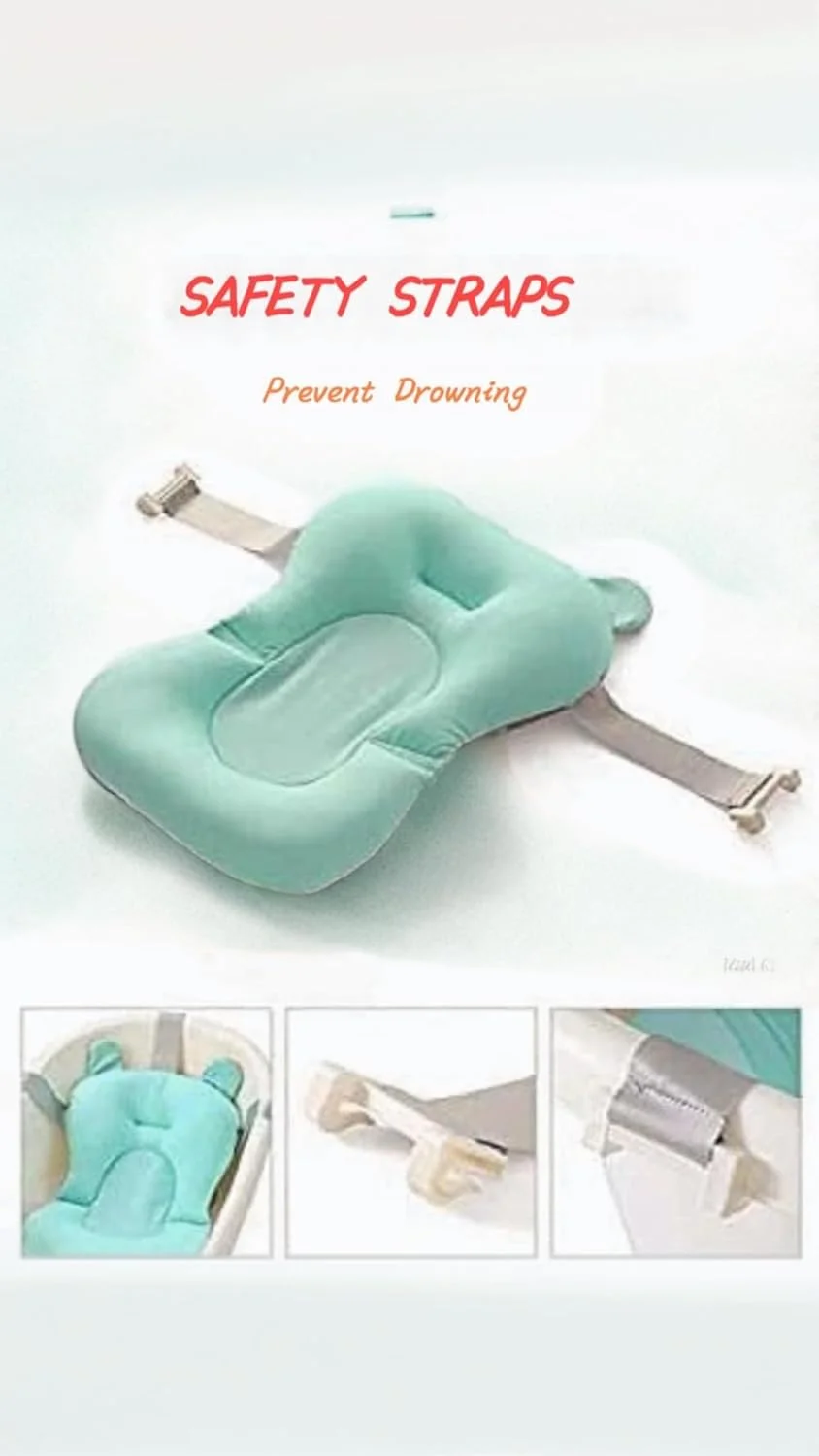 بالش حمام نوزاد Sweet seven - کوسن تاشو برای حمایت از نوزاد در وان حمام - تشک صندلی وان نوزاد - زیرانداز حمام راحت نوزاد