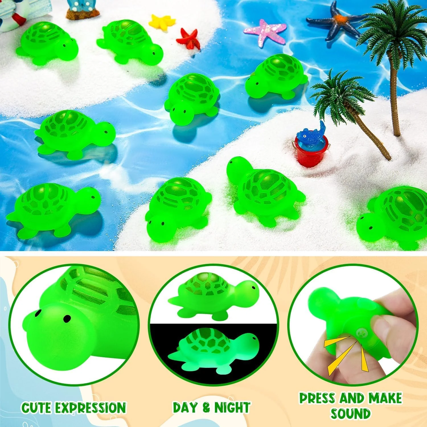 30 عدد اسباب بازی حمام لاک پشتی لاستیکی، درخشان در تاریکی برای بازی در ساحل، استخر، دوش، اسباب بازی های وان حمام نوزاد، اسباب بازی های فشاری و صدادار برای تزئین، لاک پشت سبز 30 عدد اسباب بازی حمام لاک پشتی لاستیکی، درخشان در تاریکی برای بازی در ساحل، استخر، دوش، اسباب بازی های وان حمام نوزاد، اسباب بازی های فشاری و صدادار برای تزئین، لاک پشت سبز