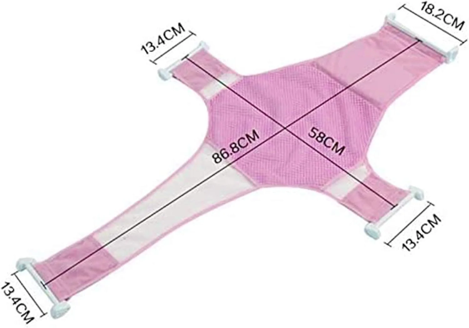 توری محافظ و نگهدارنده وان حمام کودک استار بیبی، صورتی