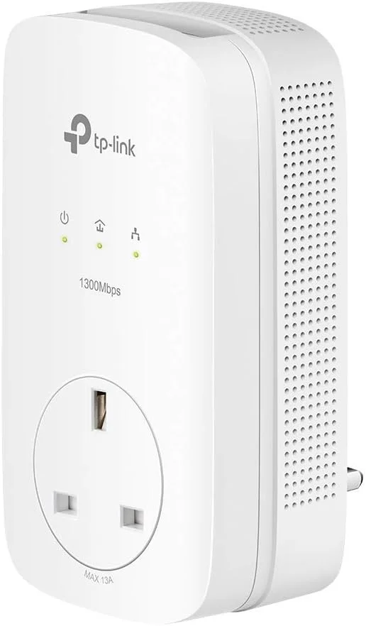 کیت استارتر آداپتور پاورلاین گیگابیتی عبوری TP-Link TL-PA8033PKIT AV1300 2x2 MIMO، آداپتورهای شبکه پاورلاین با 3 پورت گیگابیتی برای تلویزیون های هوشمند یا کنسول های بازی، بدون نیاز به پیکربندی کیت استارتر آداپتور پاورلاین گیگابیتی عبوری TP-Link TL-PA8033PKIT AV1300 2x2 MIMO، آداپتورهای شبکه پاورلاین با 3 پورت گیگابیتی برای تلویزیون های هوشمند یا کنسول های بازی، بدون نیاز به پیکربندی