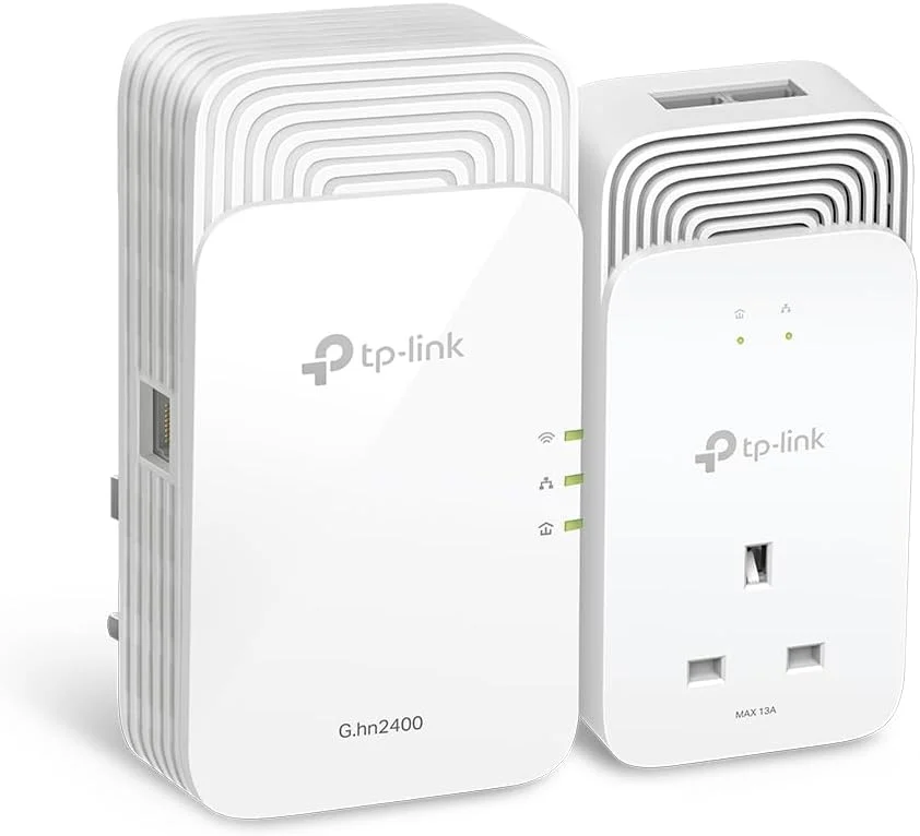 کیت پاورلاین وای فای TP-Link G.hn2440، وای فای 6 AX1800، سرعت تا 1428 مگابیت بر ثانیه از طریق پاورلاین، دارای پریز برق یکپارچه (نوع F)، ایده آل برای لذت بردن از سرویس چند تلویزیونی در خانه، سازگار با تمام باکس ها، PGW2440 KIT کیت پاورلاین وای فای TP-Link G.hn2440، وای فای 6 AX1800، سرعت تا 1428 مگابیت بر ثانیه از طریق پاورلاین، دارای پریز برق یکپارچه (نوع F)، ایده آل برای لذت بردن از سرویس چند تلویزیونی در خانه، سازگار با تمام باکس ها، PGW2440 KIT