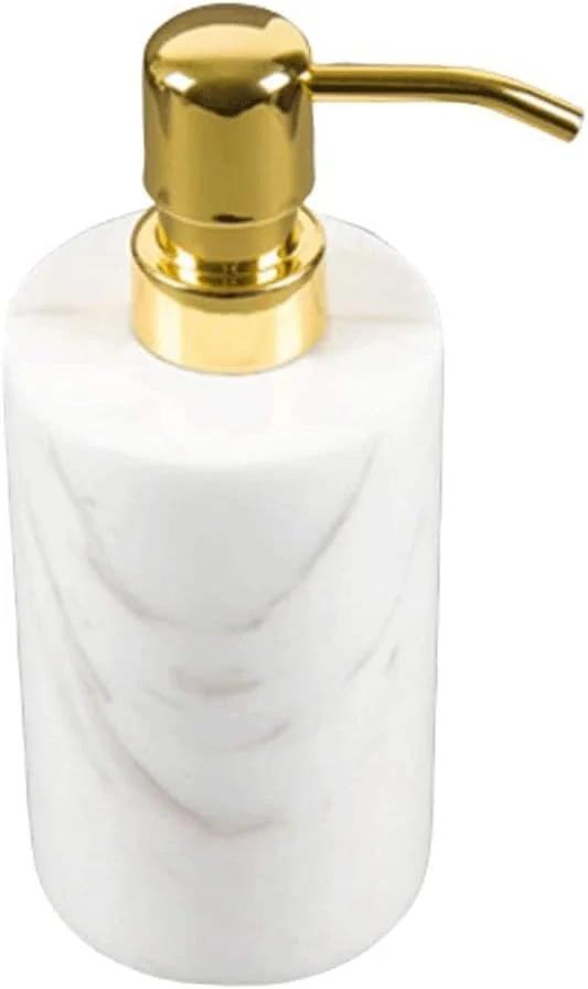 جامایع ظرفشویی طرح سنگ مرمر، قابل شارژ مجدد، مناسب برای حمام، ظرفیت 165 میلی لیتر، بطری لوسیون، مناسب برای قرارگیری روی میز