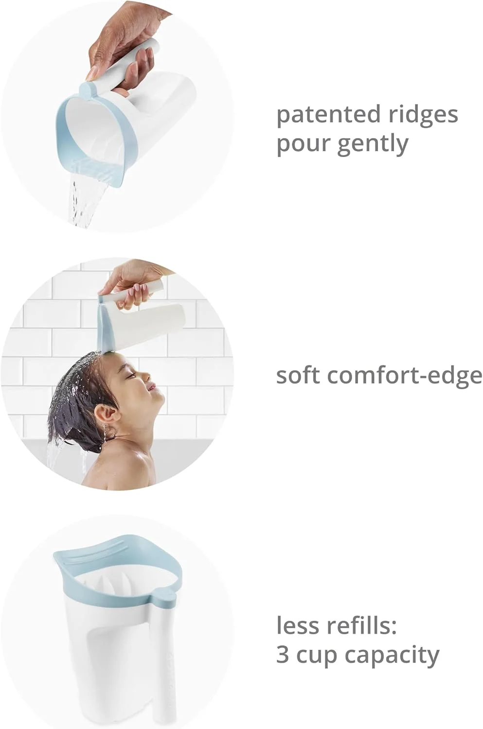 لیوان آبکشی حمام کودک اسکیپ هاپ مدل Wave، بدون اشک، آبشاری، سفید، مناسب 0 سال به بالا لیوان آبکشی حمام کودک اسکیپ هاپ مدل Wave، بدون اشک، آبشاری، سفید، مناسب 0 سال به بالا