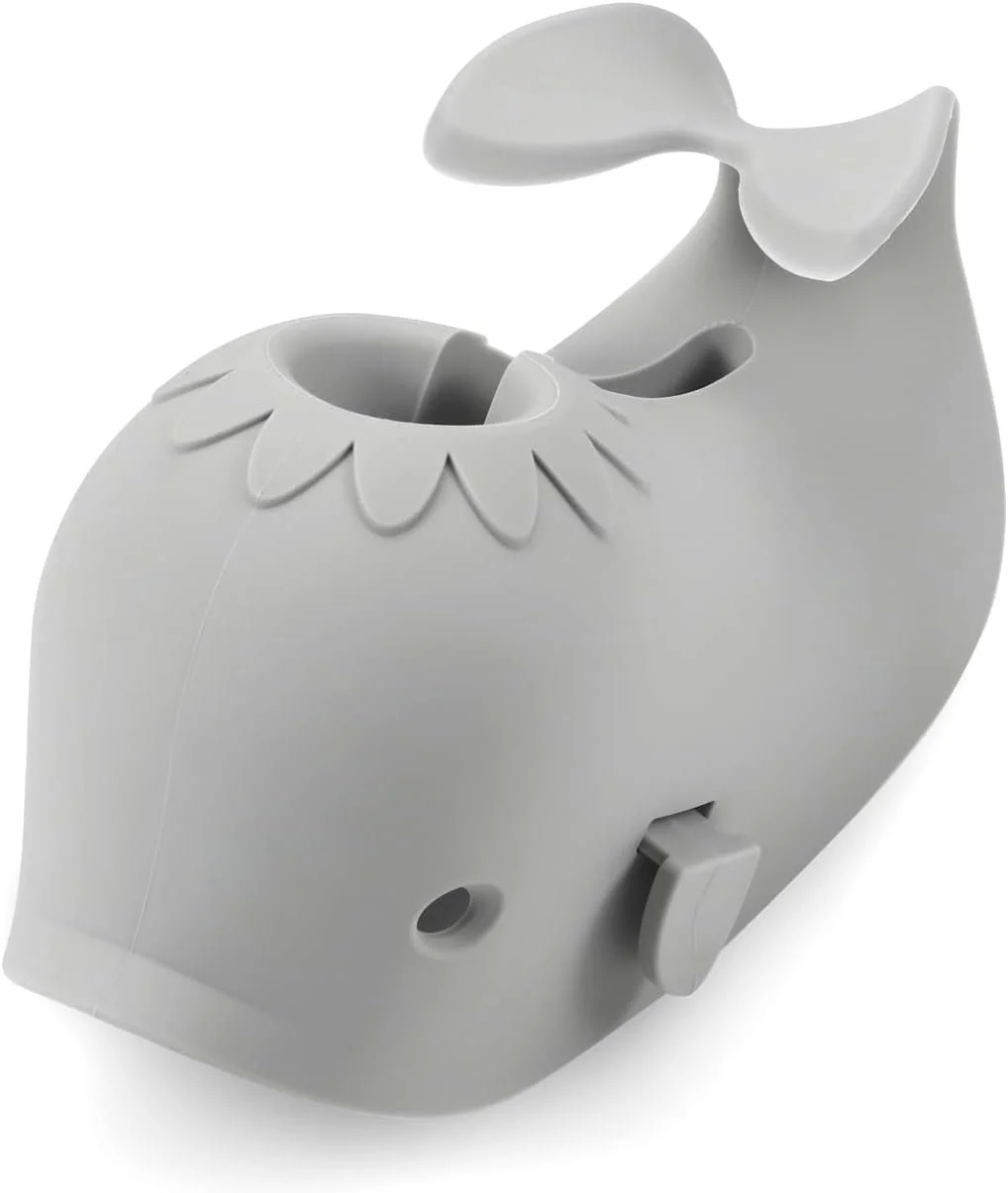 محافظ شیر آب وان حمام کودک، محافظ نرم سیلیکونی شیر آب وان برای کودکان، محافظ شیر آب ایمنی کودک نوپا، مناسب برای انواع شیرآلات، محافظ سر دوش ضد کودک، طرح نهنگ (خاکستری) محافظ شیر آب وان حمام کودک، محافظ نرم سیلیکونی شیر آب وان برای کودکان، محافظ شیر آب ایمنی کودک نوپا، مناسب برای انواع شیرآلات، محافظ سر دوش ضد کودک، طرح نهنگ (خاکستری)