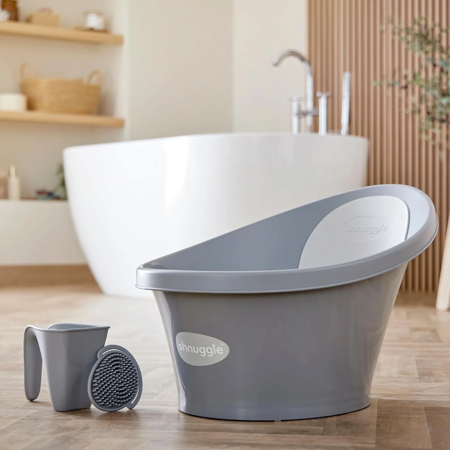 برس حمام کودک Shnuggle (خاکستری)