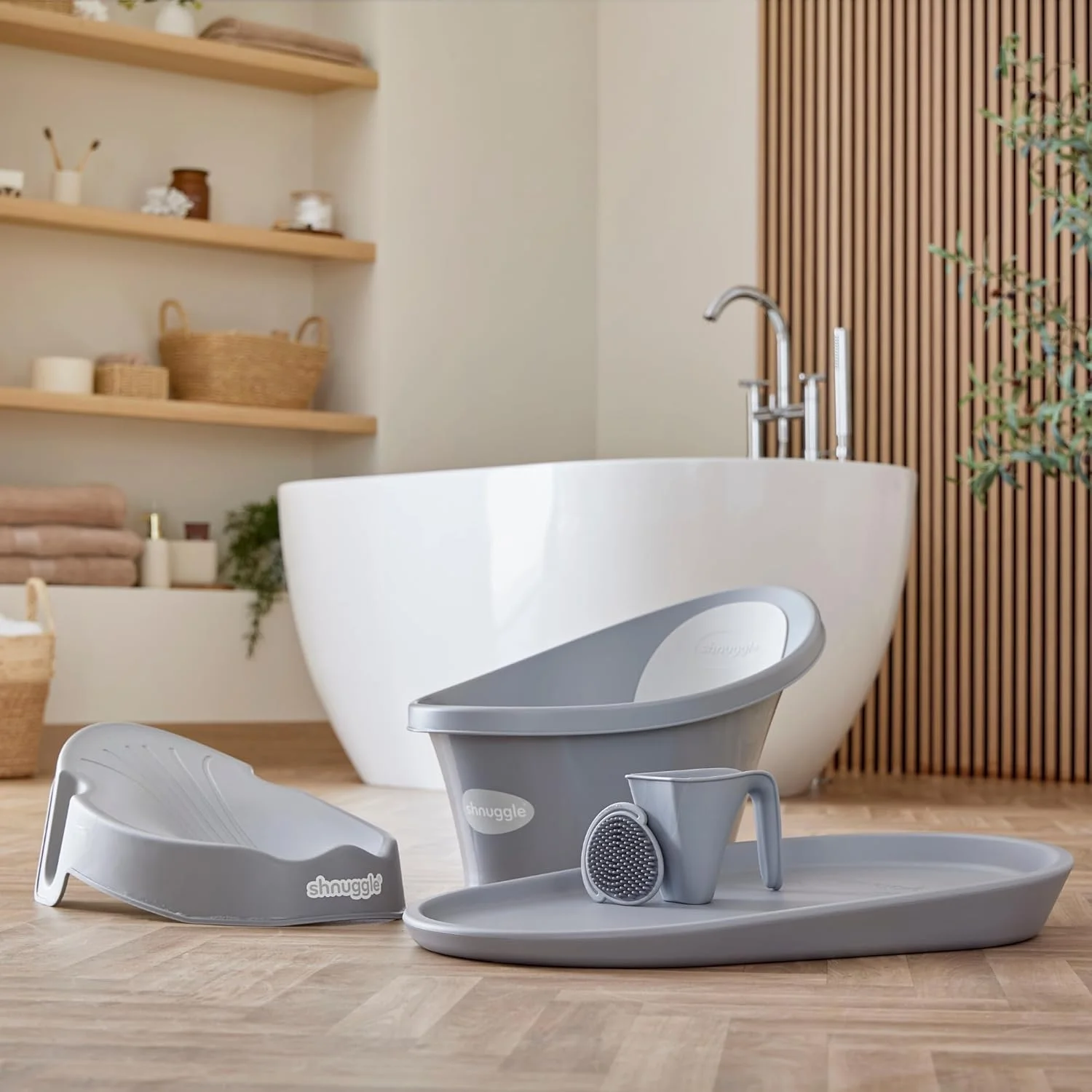 برس حمام کودک Shnuggle (خاکستری)