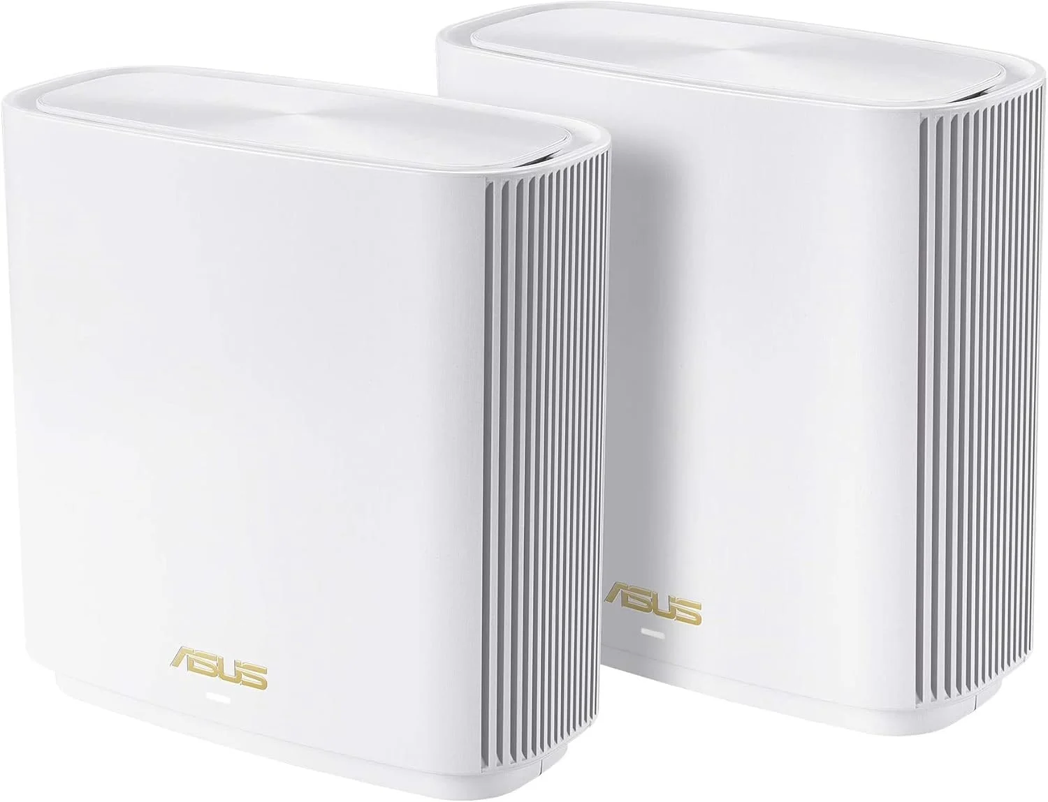 سیستم وای فای مش سه بانده ASUS ZenWiFi XT9 AX7800 WiFi6 (دو عددی)، 802.11ax، پوشش دهی تا 5700 فوت مربع و 6+ اتاق، AiMesh، امنیت اینترنت رایگان مادام العمر، کنترل والدین، پورت WAN 2.5G، UNII 4، سفید