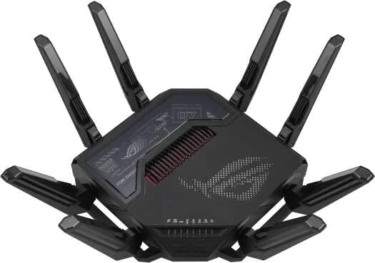 روتر دو بانده ASUS GT-BE98 WiFi 7 - سرعت بالا 9800 مگابیت در ثانیه، OFDMA و MU-MIMO، سازگار با AiMesh روتر دو بانده ASUS GT-BE98 WiFi 7 - سرعت بالا 9800 مگابیت در ثانیه، OFDMA و MU-MIMO، سازگار با AiMesh