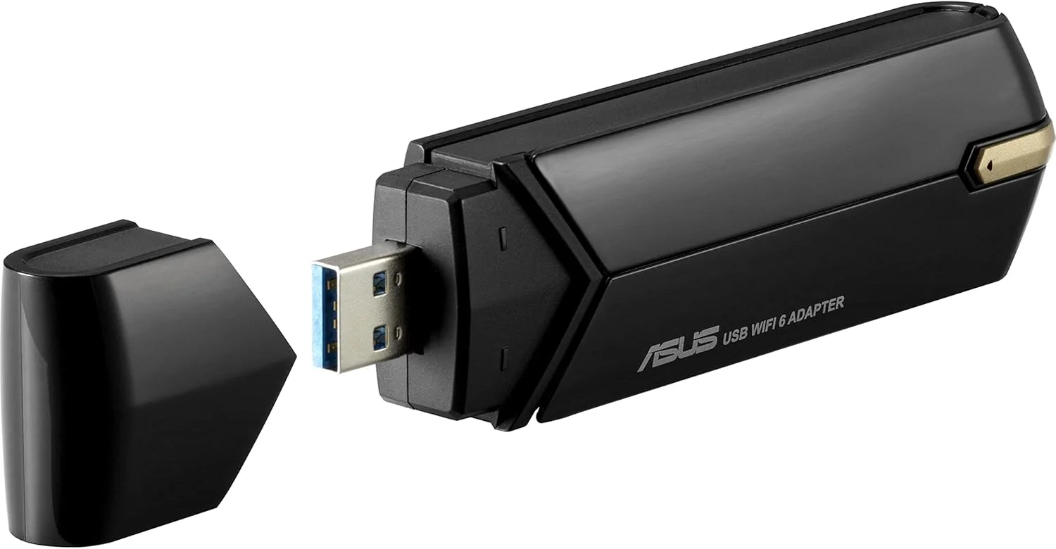 آداپتور وای فای USB ایسوس AX1800 با استاندارد WiFi 6 مدل USB AX56، دو بانده، پشتیبانی از 2x2، مناسب بازی و استریم، نصب آسان، امنیت شبکه WPA3، MU MIMO، Beamforming، مشکی، 11.4x3x1.8 سانتی متر آداپتور وای فای USB ایسوس AX1800 با استاندارد WiFi 6 مدل USB AX56، دو بانده، پشتیبانی از 2x2، مناسب بازی و استریم، نصب آسان، امنیت شبکه WPA3، MU MIMO، Beamforming، مشکی، 11.4x3x1.8 سانتی متر