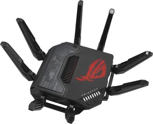 روتر دو بانده ASUS GT-BE98 WiFi 7 - سرعت بالا 9800 مگابیت در ثانیه، OFDMA و MU-MIMO، سازگار با AiMesh روتر دو بانده ASUS GT-BE98 WiFi 7 - سرعت بالا 9800 مگابیت در ثانیه، OFDMA و MU-MIMO، سازگار با AiMesh