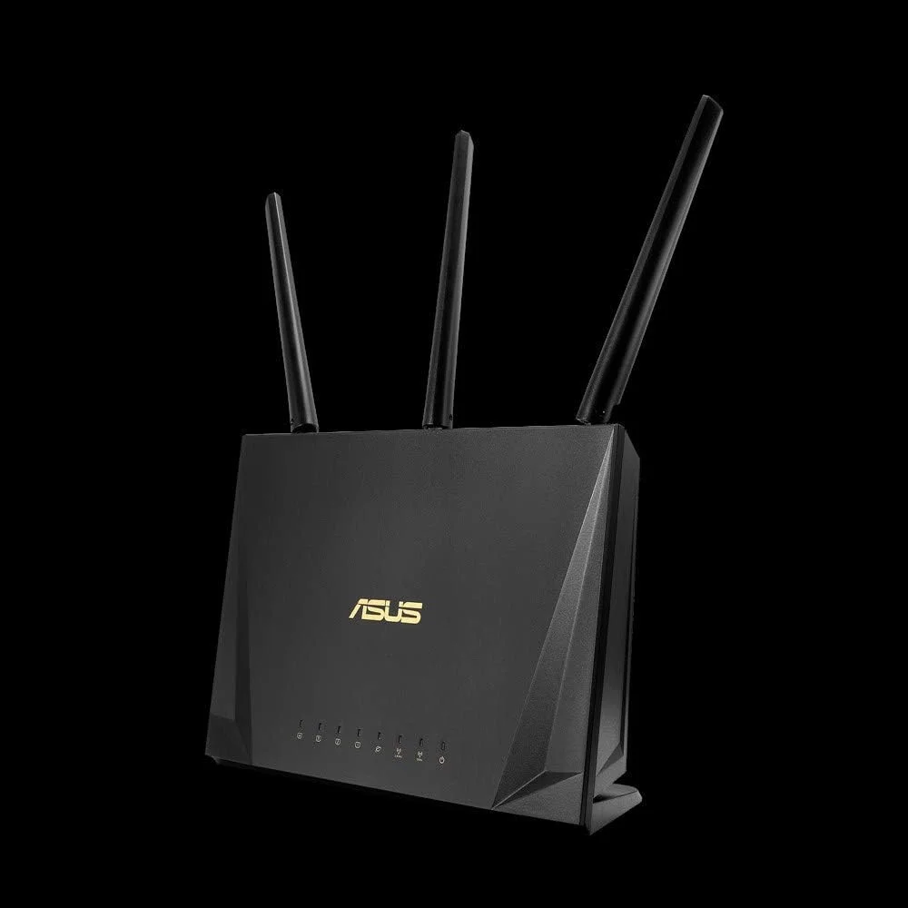 روتر اداری خانگی ایسوس RT-AC85P (WiFi 5 AC2400 MU-MIMO، 4x گیگابیت LAN، کنترل برنامه، USB 3.1، IPv6، VPN، PPTP، OpenVPN)