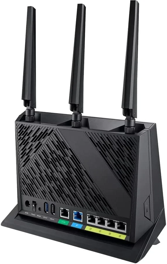 روتر گیمینگ ASUS AX5700 Dual Band WiFi 6 (RT-AX86U PRO) با پردازنده چهار هسته ای 2.0 گیگاهرتز، پورت 2.5G، حالت بازی موبایل، امنیت شبکه پیشرفته و Instant Guard Sharable Secure VPN، AiMesh روتر گیمینگ ASUS AX5700 Dual Band WiFi 6 (RT-AX86U PRO) با پردازنده چهار هسته ای 2.0 گیگاهرتز، پورت 2.5G، حالت بازی موبایل، امنیت شبکه پیشرفته و Instant Guard Sharable Secure VPN، AiMesh