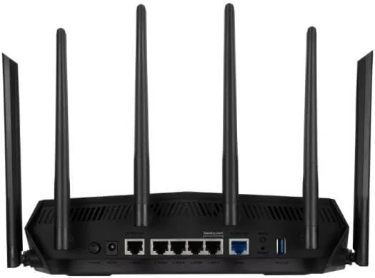 روتر دو بانده ASUS GT-AX6000 WiFi 6 - سرعت 6000 مگابیت در ثانیه، OFDMA و MU-MIMO، سازگار با AiMesh