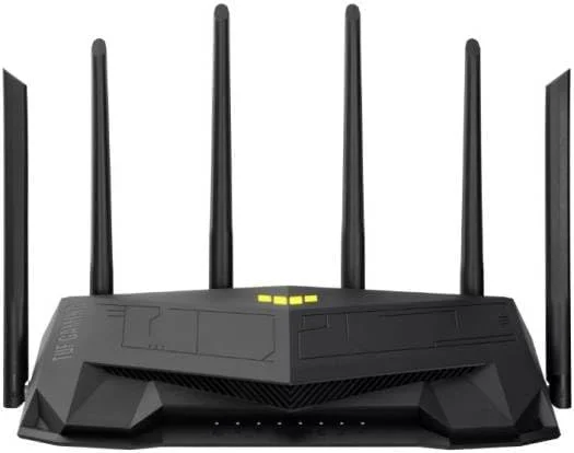 روتر دو بانده ASUS GT-AX6000 WiFi 6 - سرعت 6000 مگابیت در ثانیه، OFDMA و MU-MIMO، سازگار با AiMesh