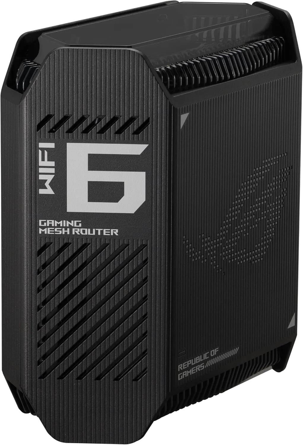 سیستم مش گیمینگ وای فای 6 سه بانده ایسوس ROG Rapture GT6 (2PK) AX10000، پوشش تا 540 متر مربع، پورت 2.5 گیگابیت بر ثانیه، شتاب دهنده سه سطحی بازی، UNII 4، امنیت اینترنت مادام العمر رایگان، مشکی