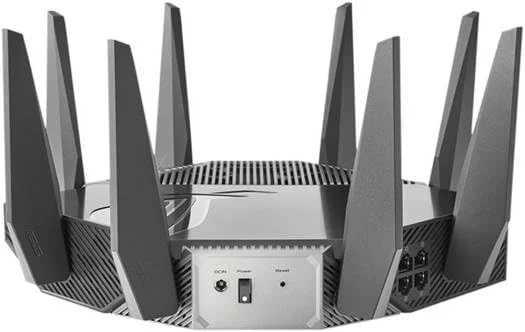 روتر سه بانده ASUS GT-AXE11000 WiFi 6E - سرعت 11000 مگابیت بر ثانیه، OFDMA و MU-MIMO، سازگار با AiMesh