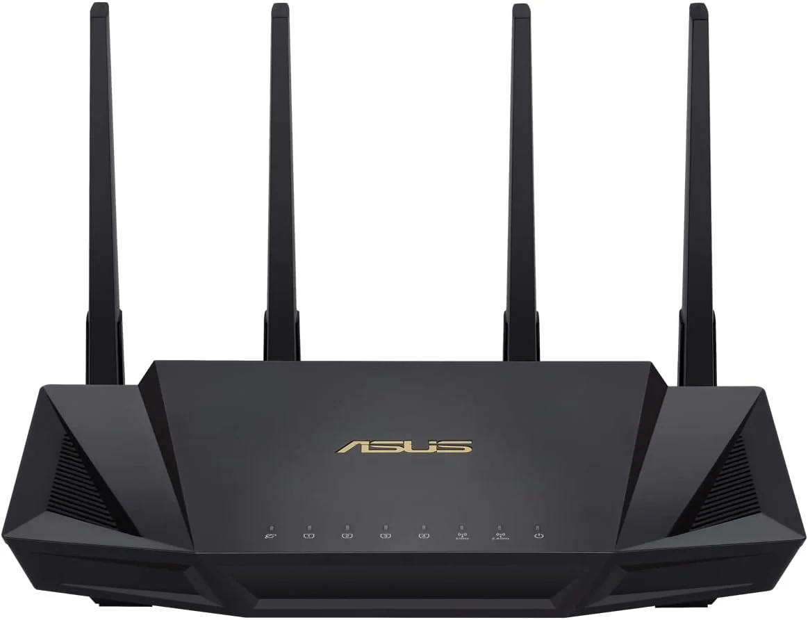 روتر ایسوس RT-AX58U AX3000 دو بانده وای فای 6 (802.11ax) با فناوری MU-MIMO و OFDMA، مشکی