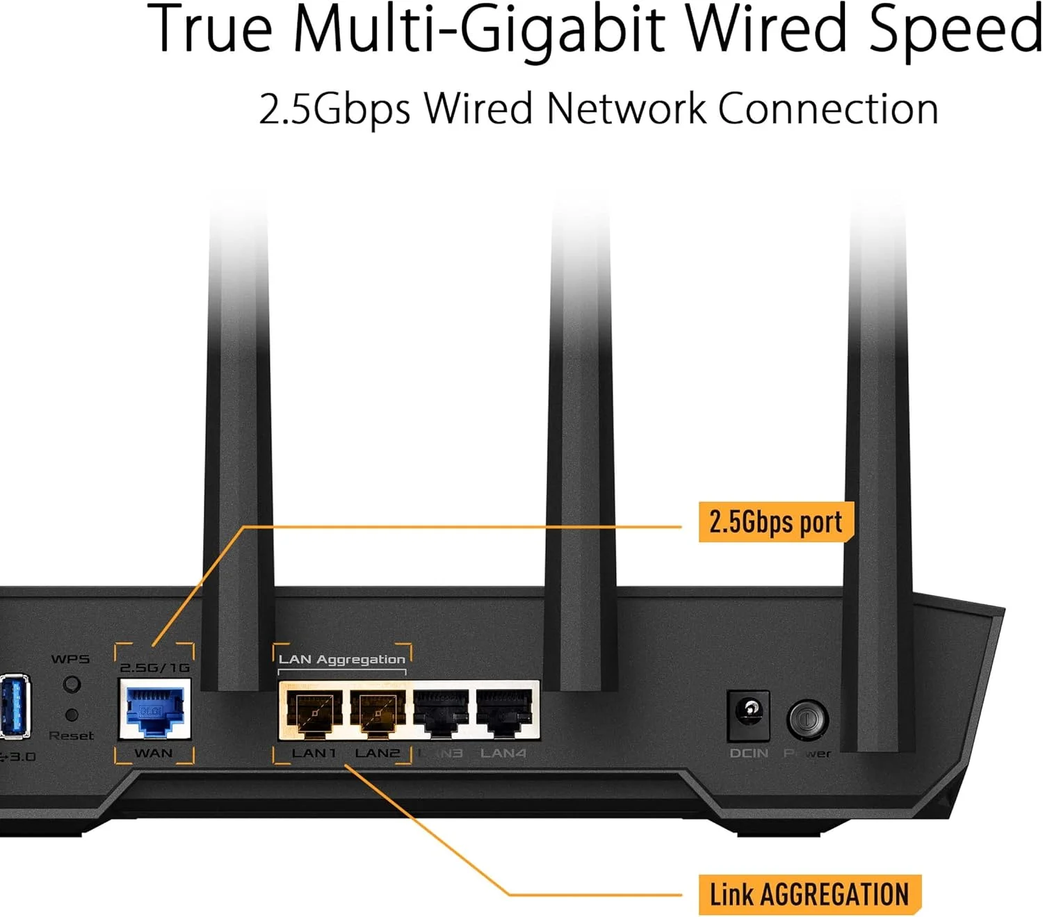 روتر گیمینگ ASUS TUF با WiFi 6 مدل (TUF-AX4200) - پورت اختصاصی گیمینگ، پورت دوگانه 2.5G، انتقال پورت 3 مرحله ای، روتر قابل توسعه با فناوری AiMesh، AiProtection Pro، VPN، Instant Guard
