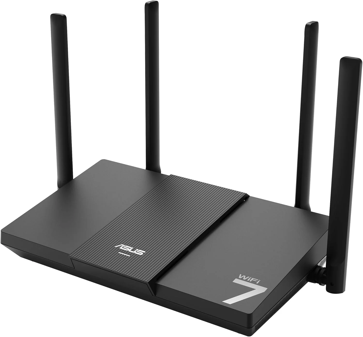 روتر وای فای 7 دو بانده ایسوس RT-BE50 BE3600: آنتن خارجی x 4، پردازنده چهار هسته ای، نرخ داده بالا 4096-QAM، 1x 2.5G برای WAN، 3x 1G برای LAN، Instant Guard، ASUSWRT و برنامه روتر ایسوس - مشکی