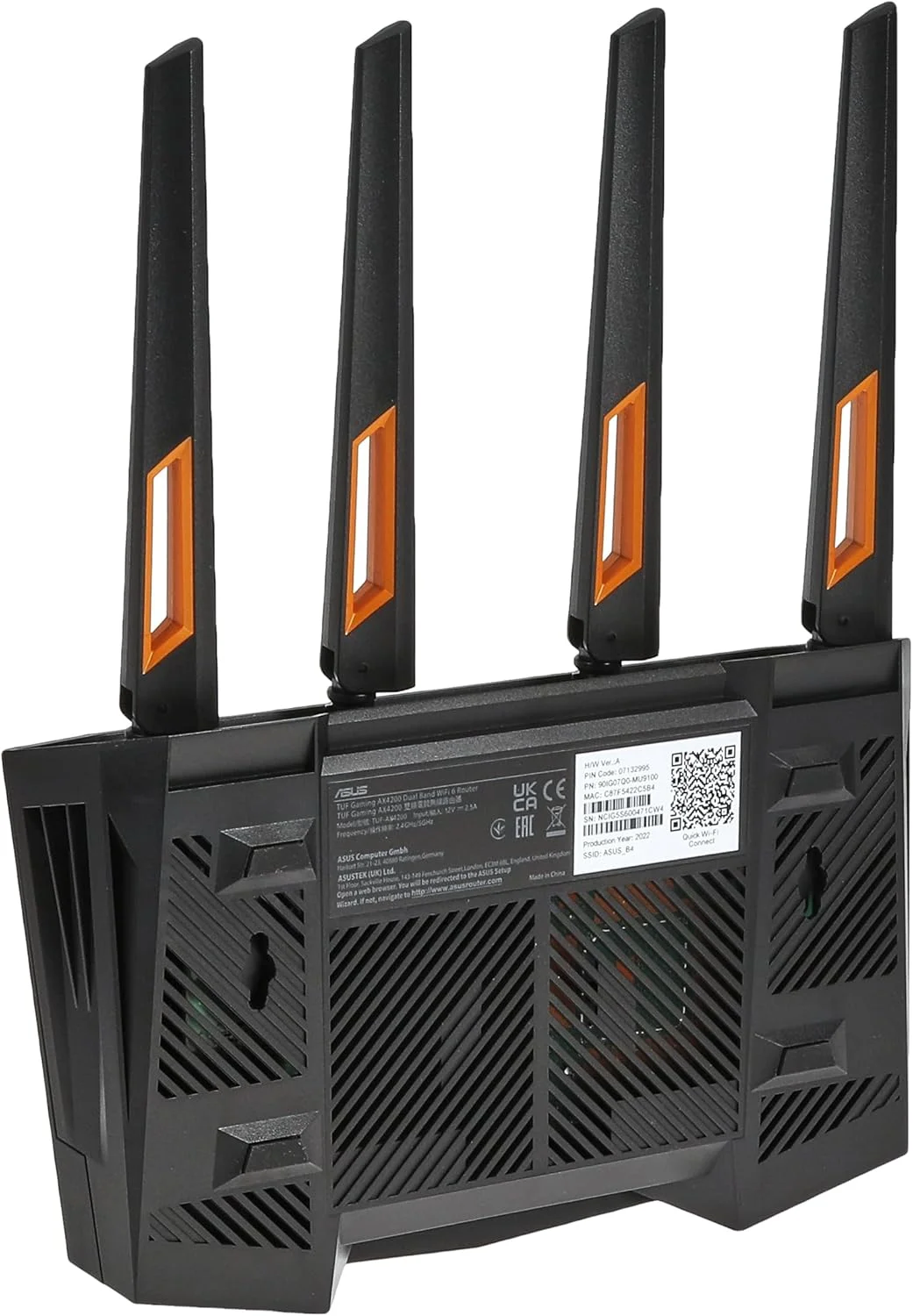 روتر گیمینگ وای فای 6 دو بانده ایسوس مدل TUF-AX4200، دارای حالت بازی موبایل، انتقال پورت 3 مرحله ای، پورت 2.5 گیگابیتی، AiMesh برای وای فای مش، امنیت شبکه AiProtection Pro روتر گیمینگ وای فای 6 دو بانده ایسوس مدل TUF-AX4200، دارای حالت بازی موبایل، انتقال پورت 3 مرحله ای، پورت 2.5 گیگابیتی، AiMesh برای وای فای مش، امنیت شبکه AiProtection Pro