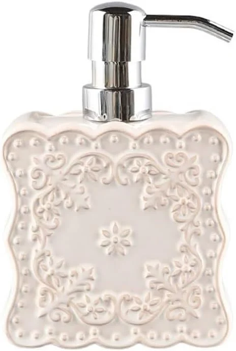 ظرف صابون مایع، شامپو و مایع دستشویی مناسب منزل، بطری فشاری، ظرف صابون سرامیکی طرح قدیمی مناسب حمام ظرف صابون مایع، شامپو و مایع دستشویی مناسب منزل، بطری فشاری، ظرف صابون سرامیکی طرح قدیمی مناسب حمام