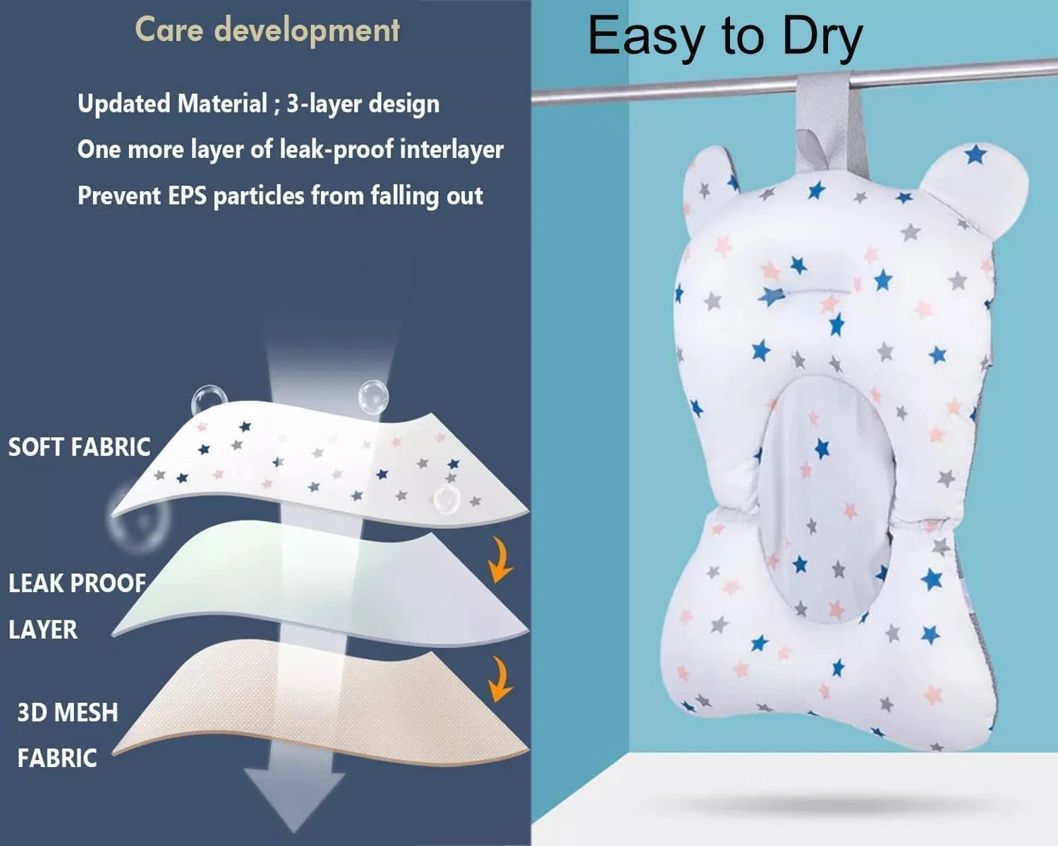 پد حمام نوزاد PREMIFY، کوسن شناور قابل تنظیم و ضد لغزش برای حمایت از نوزاد در حمام، بالش حمام نوزاد برای وان حمام، تشک صندلی وان برای حمایت از حمام نوزادان/نوزادان تازه متولد شده | سازمان دهندههای حمام، 0-12 ماه پد حمام نوزاد PREMIFY، کوسن شناور قابل تنظیم و ضد لغزش برای حمایت از نوزاد در حمام، بالش حمام نوزاد برای وان حمام، تشک صندلی وان برای حمایت از حمام نوزادان/نوزادان تازه متولد شده | سازمان دهندههای حمام، 0-12 ماه