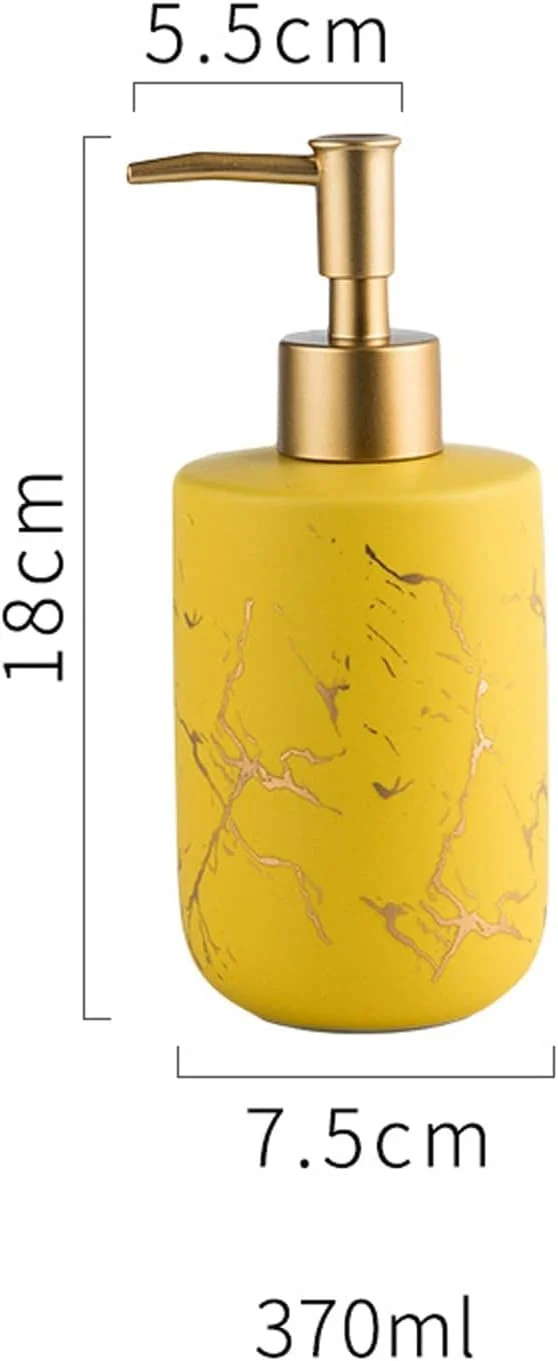 ظرف صابون، ظرف صابون فوم ساز، ظرف صابون حمام 370 میلی لیتر، ظرف صابون سرامیکی حمام، ظرف صابون مایع دستشویی