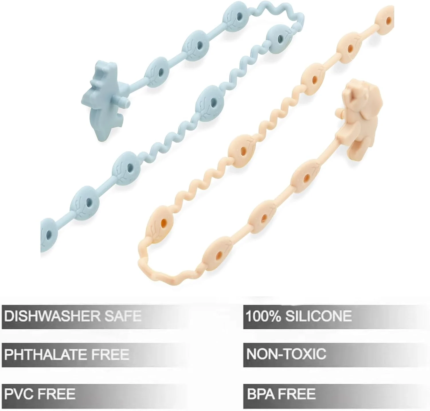 بند اسباب بازی کودک PandaEar - بسته 5 عددی بند سیلیکونی پستانک و دندان گیر طرح دایناسور - نگهدارنده اسباب بازی کودک قابل تنظیم برای شیشه شیر، کالسکه، صندلی غذا و تخت نوزاد بند اسباب بازی کودک PandaEar - بسته 5 عددی بند سیلیکونی پستانک و دندان گیر طرح دایناسور - نگهدارنده اسباب بازی کودک قابل تنظیم برای شیشه شیر، کالسکه، صندلی غذا و تخت نوزاد