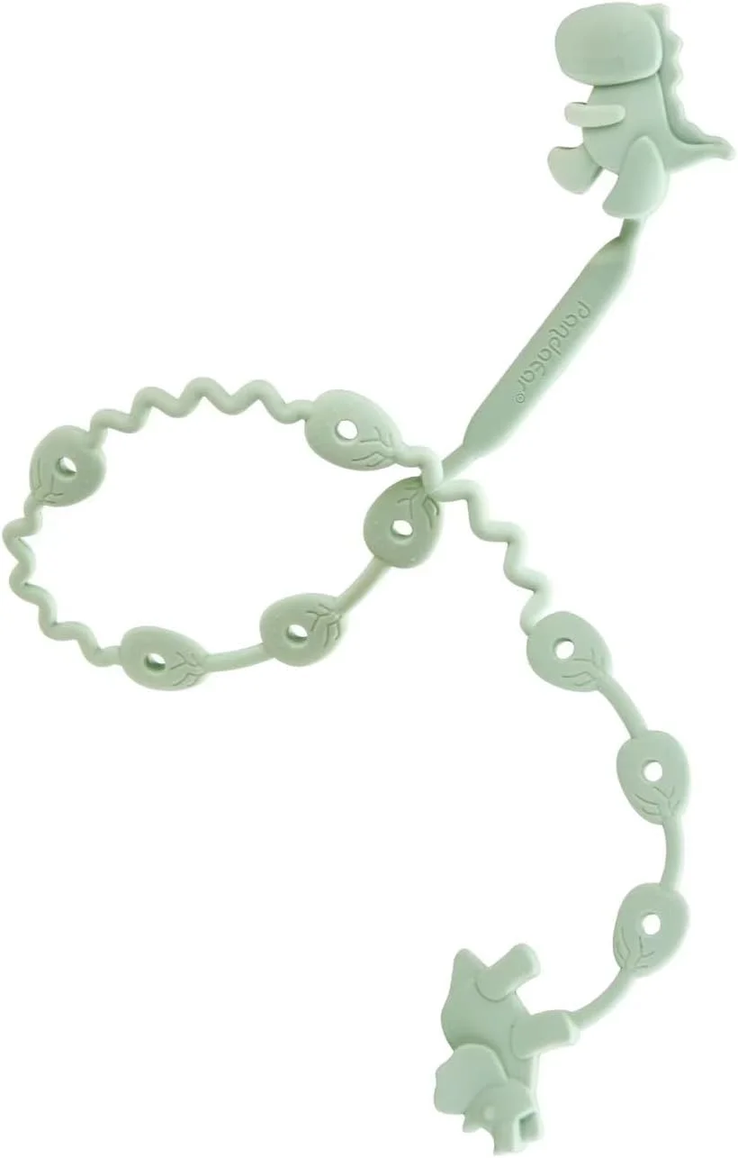 بند اسباب بازی کودک پاندااییر - بسته 5 عددی بند سیلیکونی طرح دایناسور برای پستانک و دندان گیر - نگهدارنده اسباب بازی قابل تنظیم برای شیشه شیر، کالسکه، صندلی غذا و تخت نوزاد بند اسباب بازی کودک پاندااییر - بسته 5 عددی بند سیلیکونی طرح دایناسور برای پستانک و دندان گیر - نگهدارنده اسباب بازی قابل تنظیم برای شیشه شیر، کالسکه، صندلی غذا و تخت نوزاد