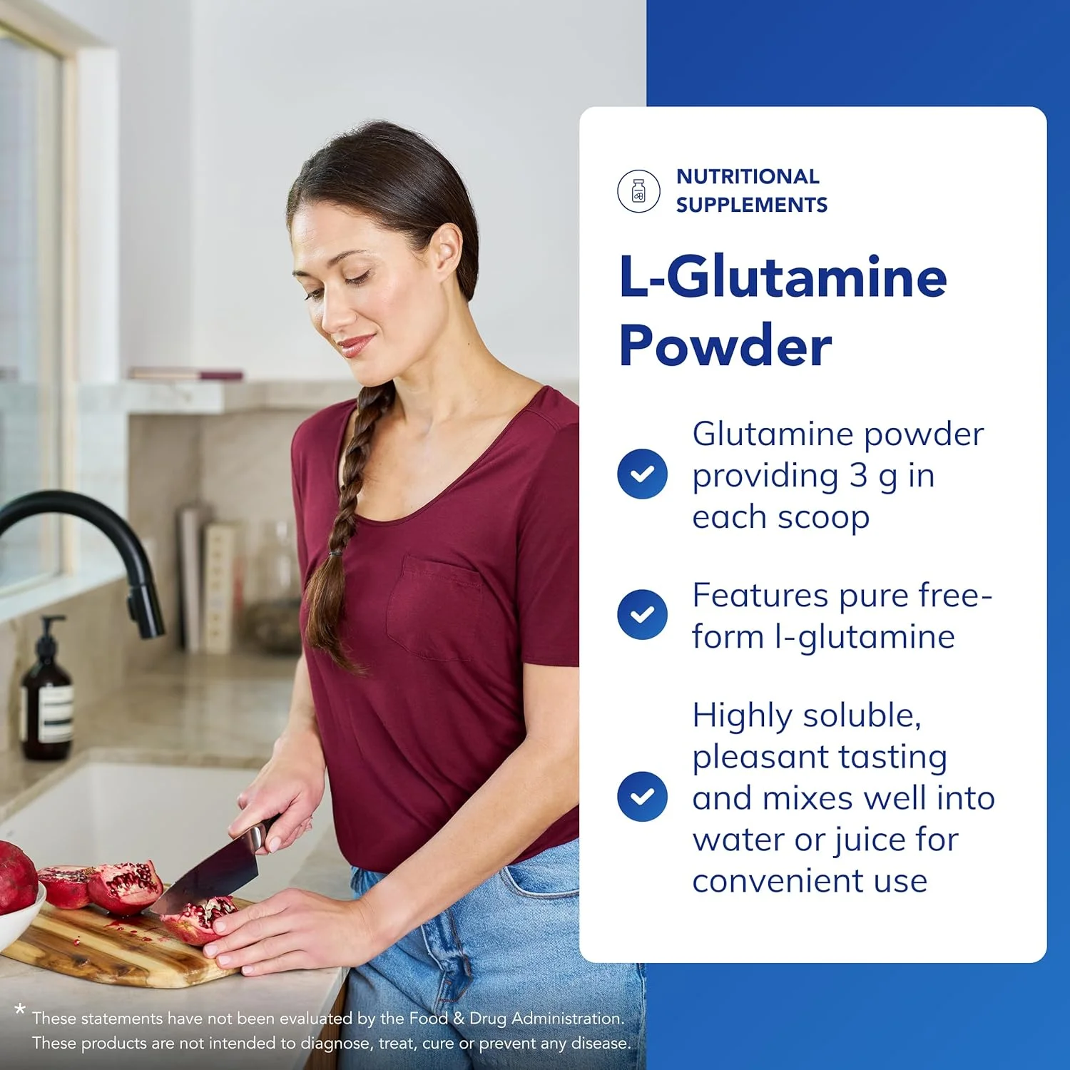 پودر ال-گلوتامین Pure Encapsulations - مکمل اسید آمینه ضد حساسیت - 227 گرم پودر ال-گلوتامین Pure Encapsulations - مکمل اسید آمینه ضد حساسیت - 227 گرم