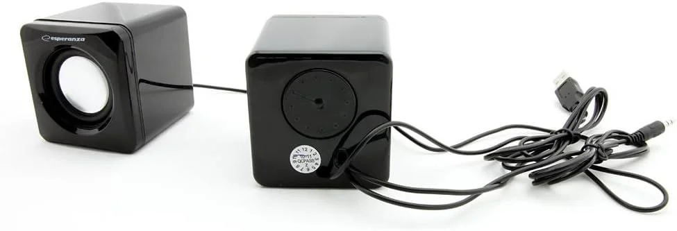اسپیکر کوچک سیم دار USB مدل Esperanza EP 111 CUBE