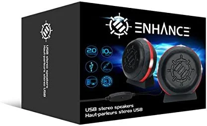 اسپیکر کامپیوتر LED انحصاری با کانال استریو 2.0، درایورهای 5 واتی و کنترل صدا - نورهای قرمز درخشان، تغذیه از طریق USB، اتصال سیمی 3.5 میلی متری برای دسکتاپ گیمینگ، لپ تاپ، کامپیوتر شخصی اسپیکر کامپیوتر LED انحصاری با کانال استریو 2.0، درایورهای 5 واتی و کنترل صدا - نورهای قرمز درخشان، تغذیه از طریق USB، اتصال سیمی 3.5 میلی متری برای دسکتاپ گیمینگ، لپ تاپ، کامپیوتر شخصی